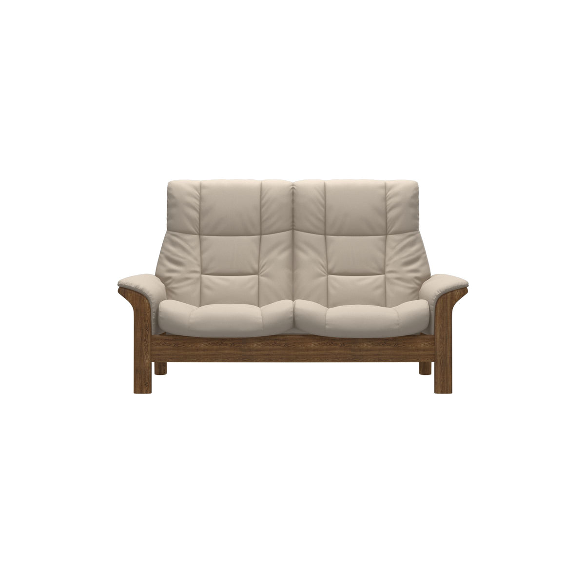 Buckingham HB 2-Seat - Paloma Fog - Teak