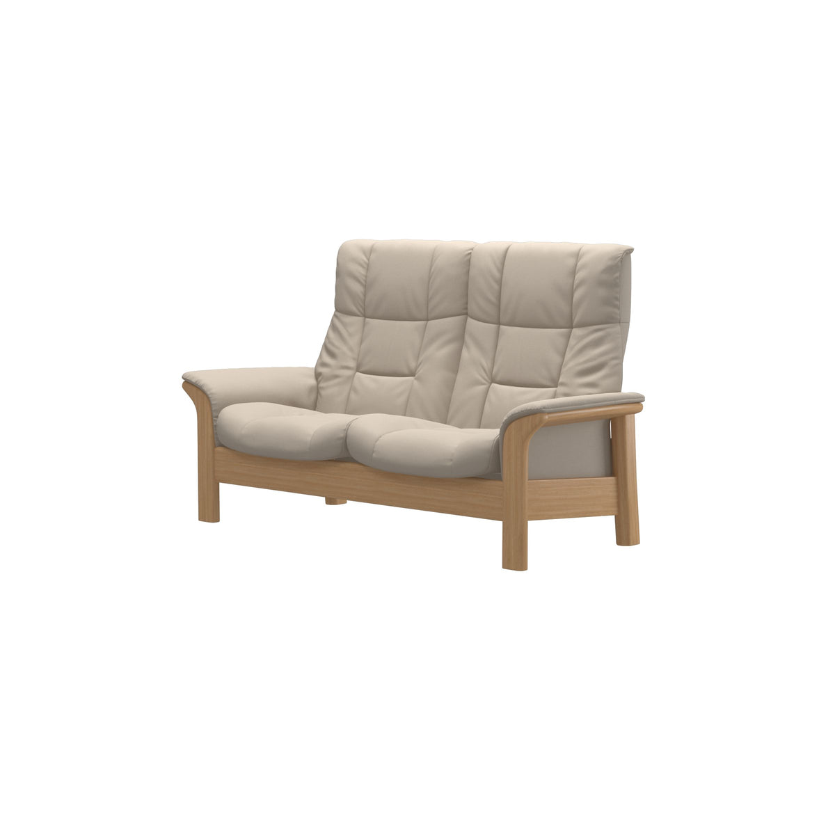 Buckingham HB 2-Seat - Paloma Fog - Oak