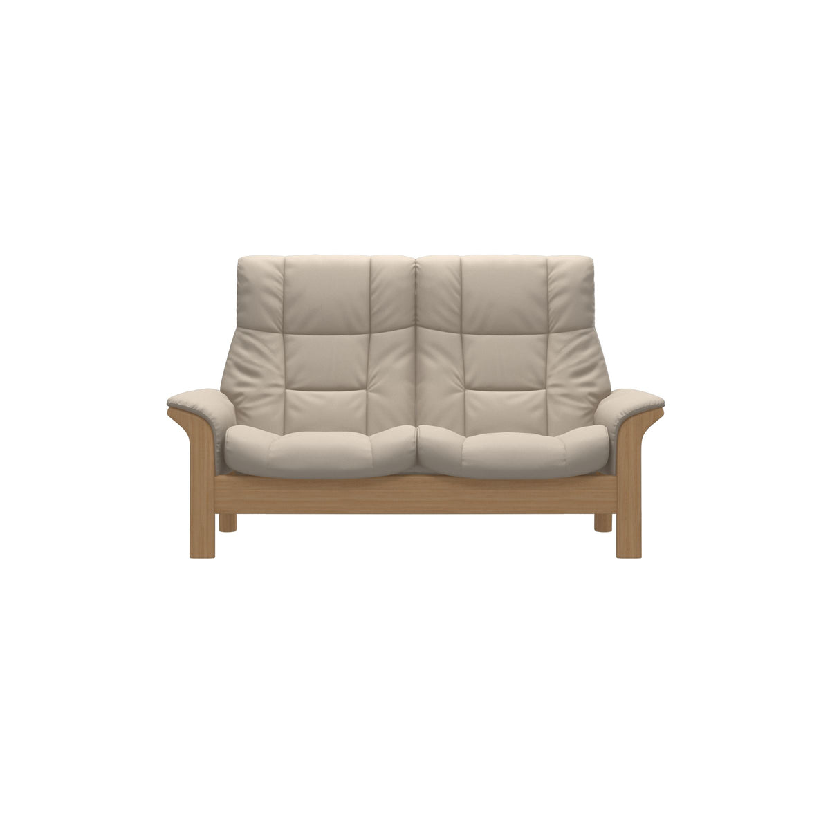 Buckingham HB 2-Seat - Paloma Fog - Oak