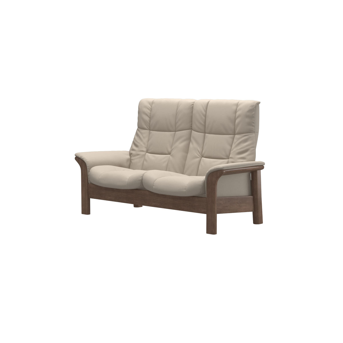 Buckingham HB 2-Seat - Paloma Fog - Walnut