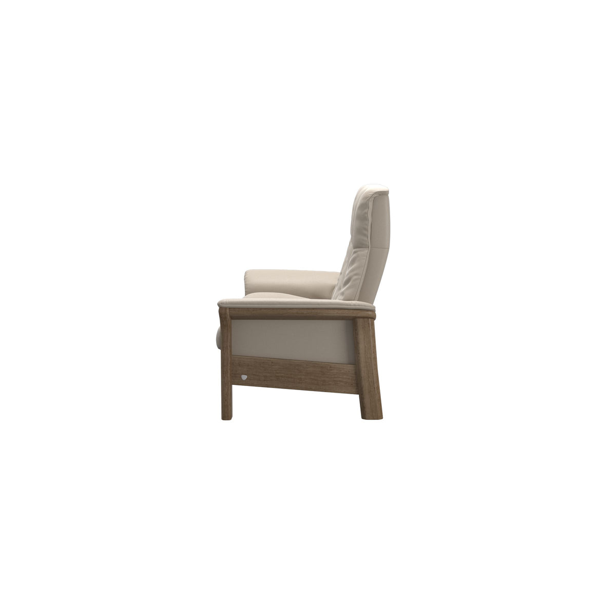 Buckingham HB 2-Seat - Paloma Fog - Smoked Oak