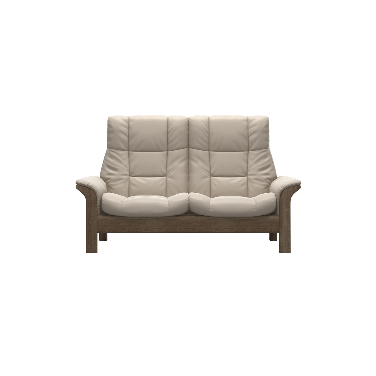 Buckingham HB 2-Seat - Paloma Fog - Smoked Oak