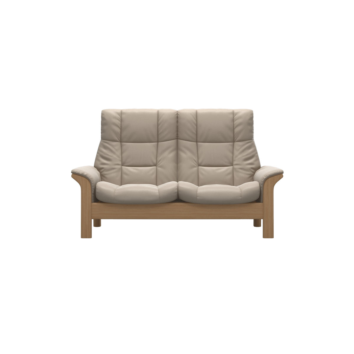 Buckingham HB 2-Seat - Paloma Mushroom - Oak
