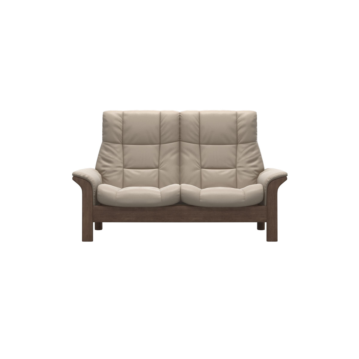 Buckingham HB 2-Seat - Paloma Mushroom - Walnut