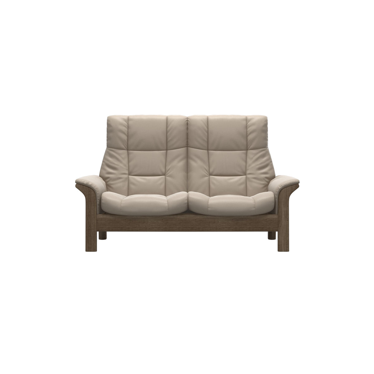 Buckingham HB 2-Seat - Paloma Mushroom - Smoked Oak