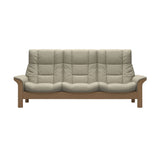 Buckingham HB 3-Seat - Paloma Light Grey - Oak
