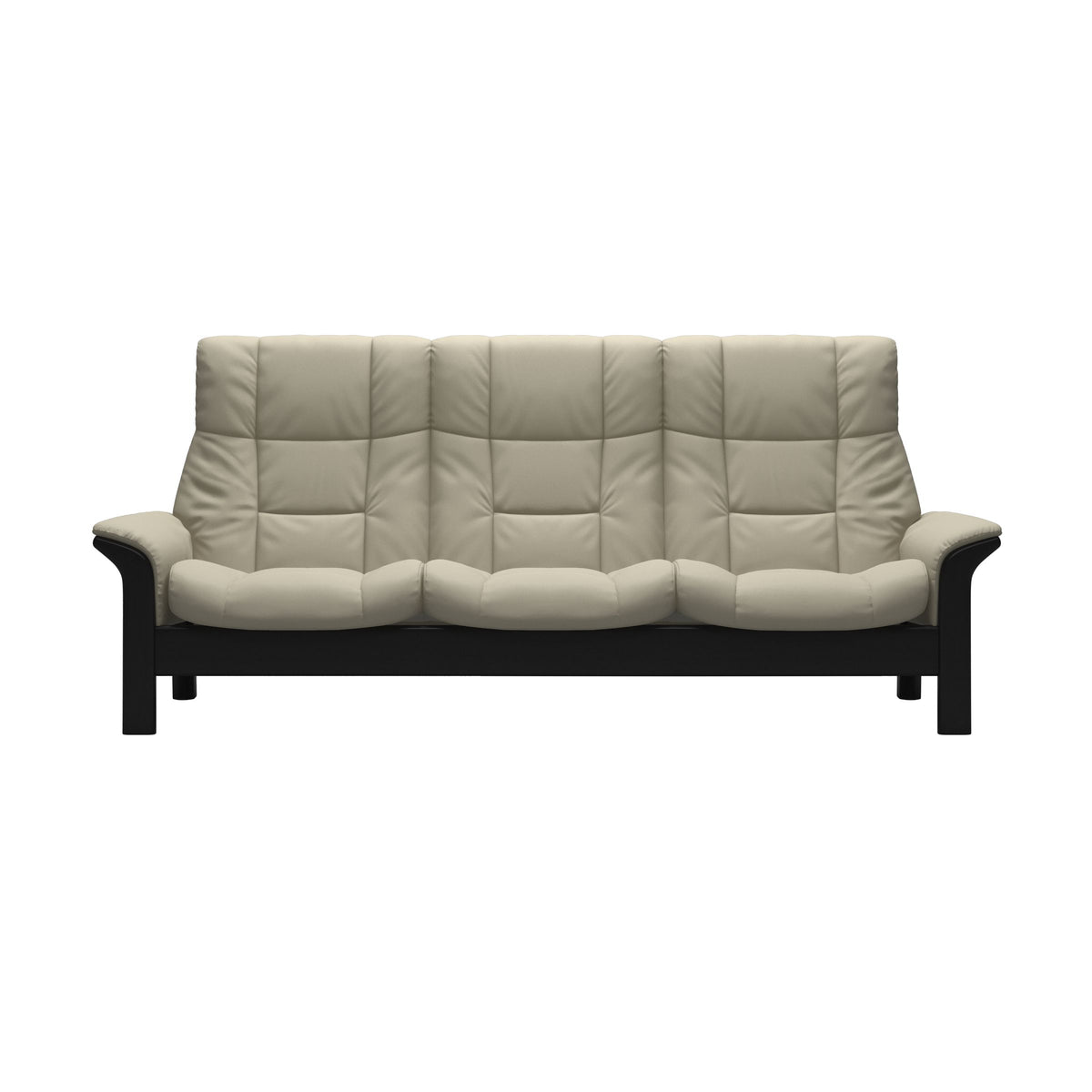 Buckingham HB 3-Seat - Paloma Light Grey - Black