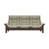 Buckingham HB 3-Seat - Paloma Light Grey - Walnut