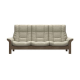 Buckingham HB 3-Seat - Paloma Light Grey - Smoked Oak
