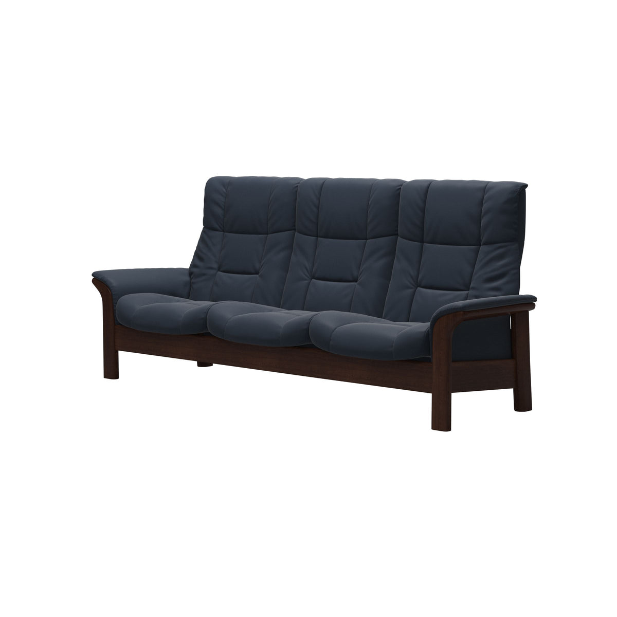 Buckingham HB 3-Seat - Paloma Oxford Blue - Brown