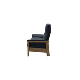 Buckingham HB 3-Seat - Paloma Oxford Blue - Oak