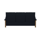 Buckingham HB 3-Seat - Paloma Oxford Blue - Oak
