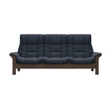 Buckingham HB 3-Seat - Paloma Oxford Blue - Walnut