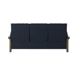 Buckingham HB 3-Seat - Paloma Oxford Blue - Smoked Oak