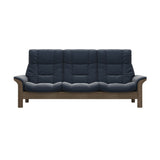 Buckingham HB 3-Seat - Paloma Oxford Blue - Smoked Oak