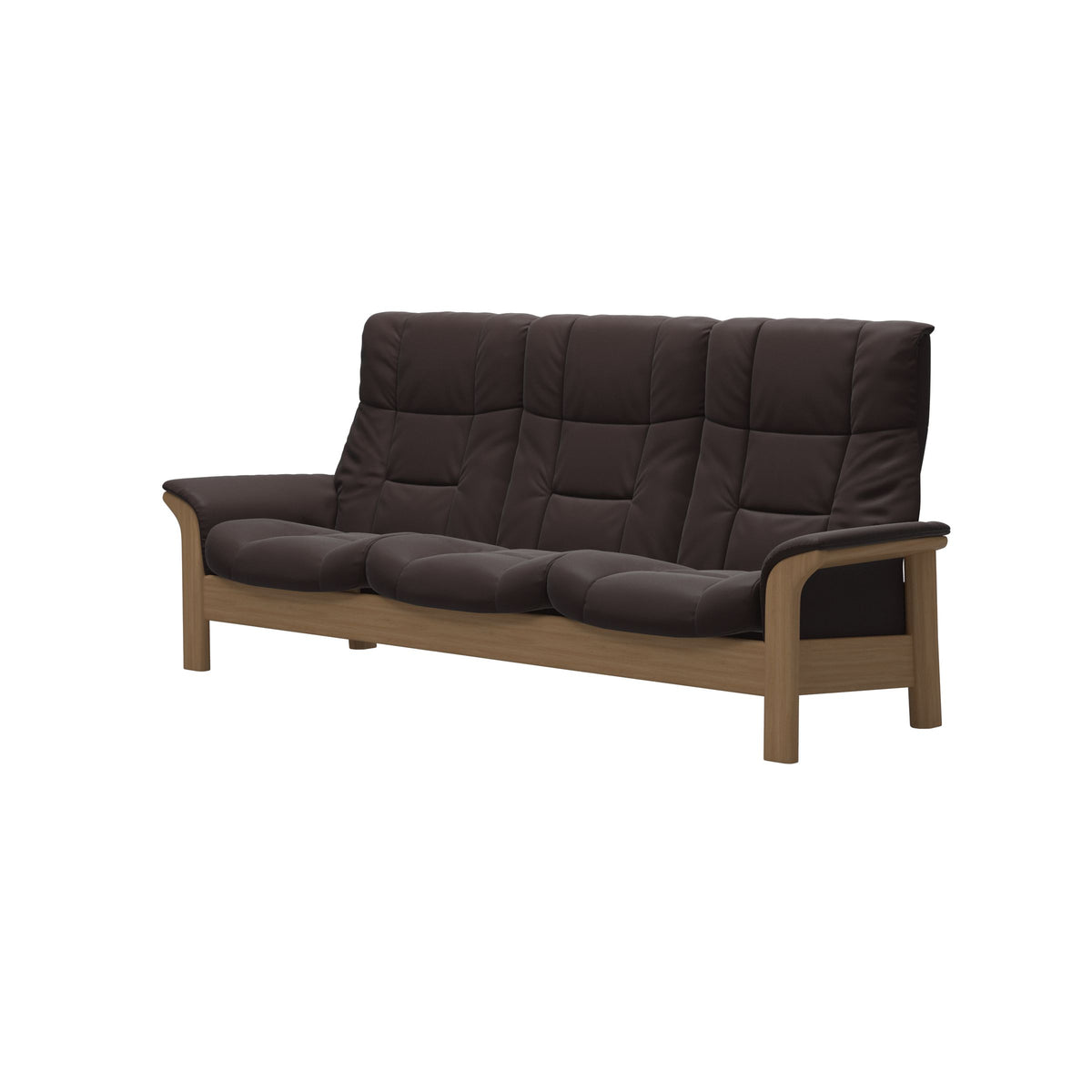 Buckingham HB 3-Seat - Paloma Chocolate - Oak