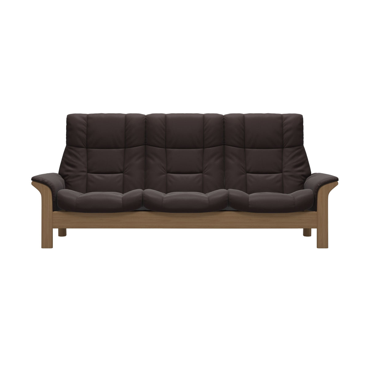 Buckingham HB 3-Seat - Paloma Chocolate - Oak