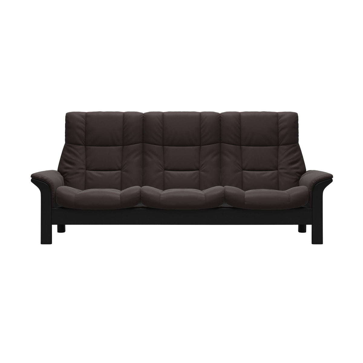 Buckingham HB 3-Seat - Paloma Chocolate - Black