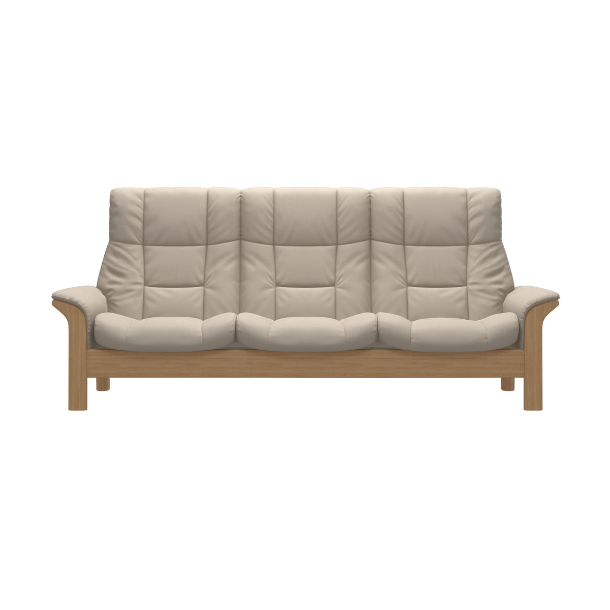 Buckingham HB 3-Seat - Paloma Fog - Oak