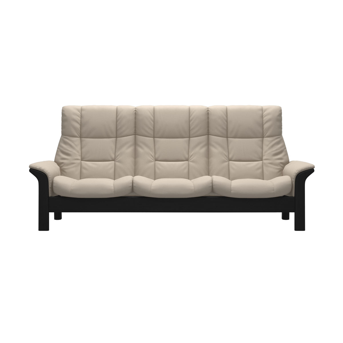 Buckingham HB 3-Seat - Paloma Fog - Black