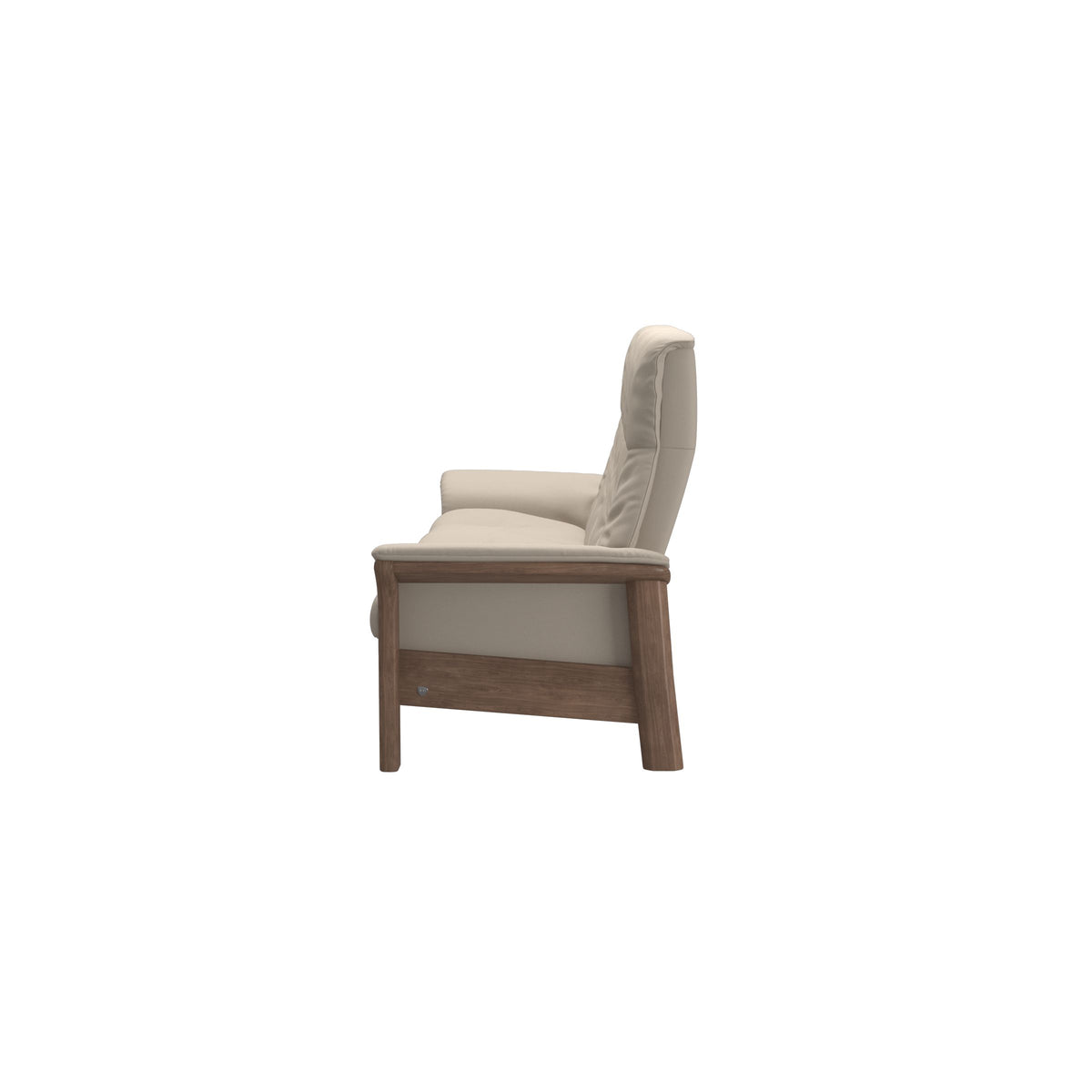 Buckingham HB 3-Seat - Paloma Fog - Walnut