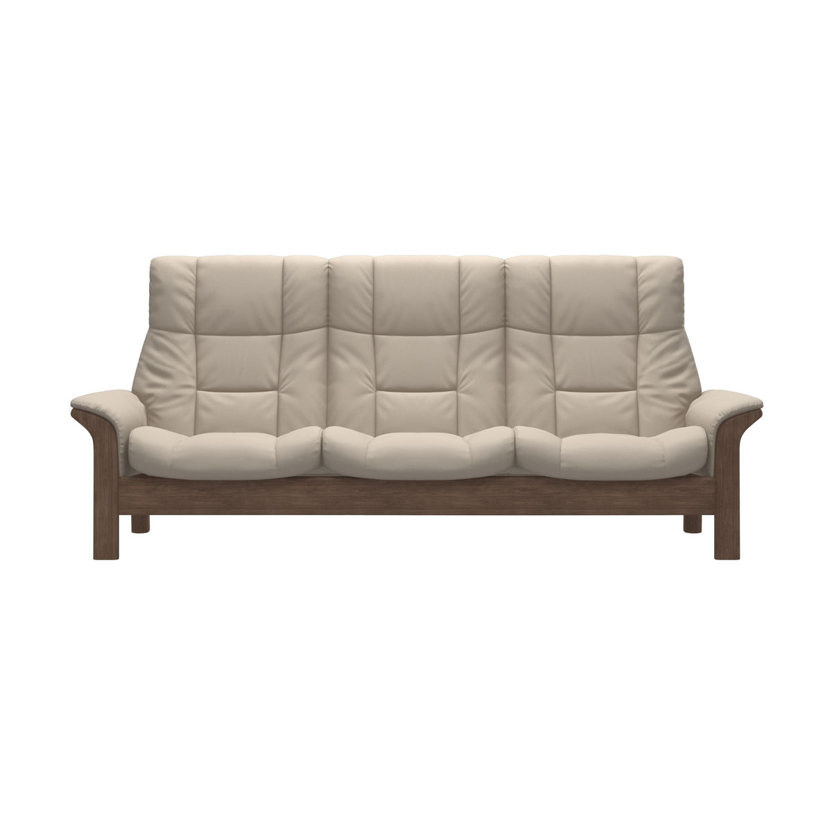 Buckingham HB 3-Seat - Paloma Fog - Walnut