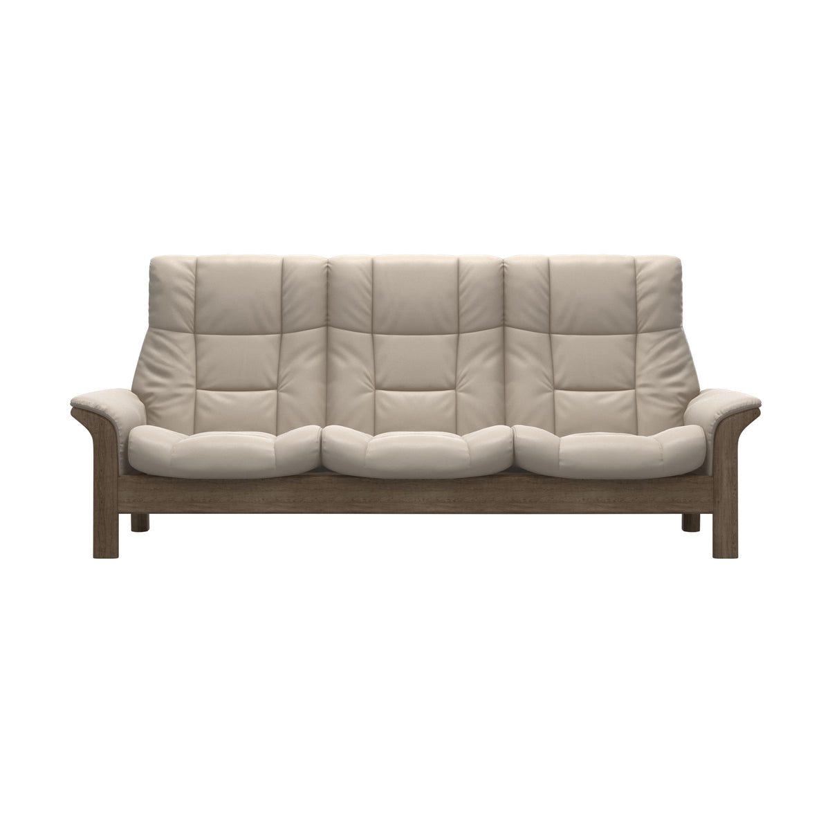 Buckingham HB 3-Seat - Paloma Fog - Smoked Oak