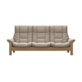 Buckingham HB 3-Seat - Paloma Mushroom - Oak