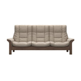 Buckingham HB 3-Seat - Paloma Mushroom - Walnut