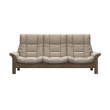 Buckingham HB 3-Seat - Paloma Mushroom - Smoked Oak