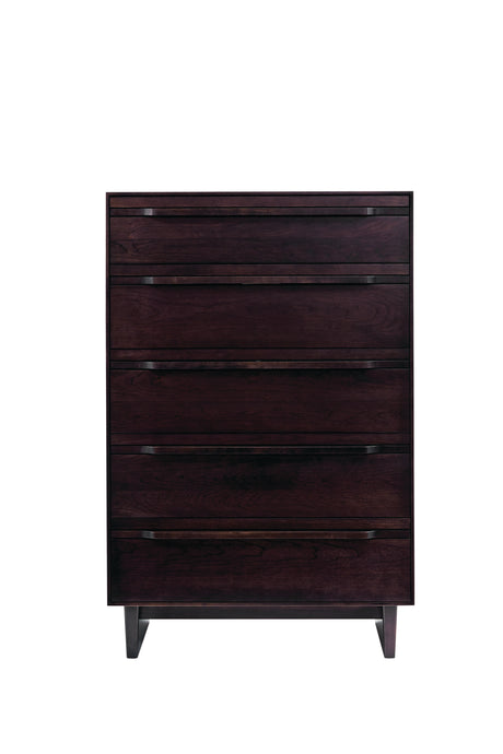 West Bros Camber Chest of Drawers in 92 Graphite, on white