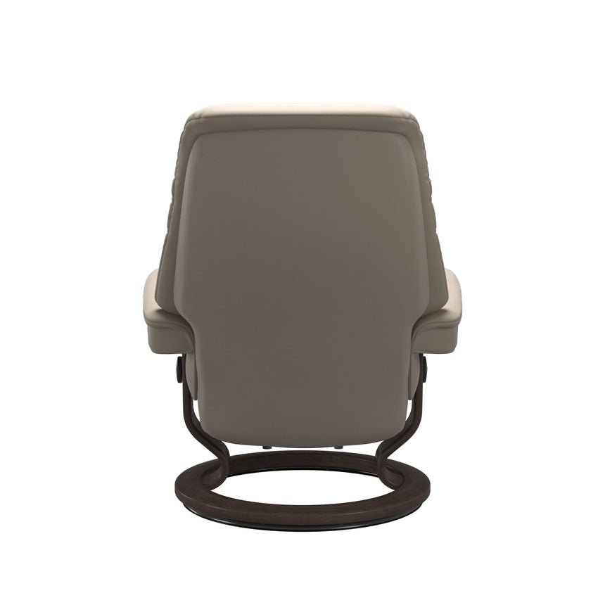 Sunrise Recliner - Classic Base - Paloma Mushroom - Wenge Wood
