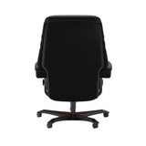 Sunrise - Office Chair - Paloma Black - Brown Wood