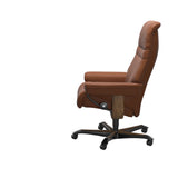 Sunrise - Office Chair - Paloma New cognac - Teak Wood