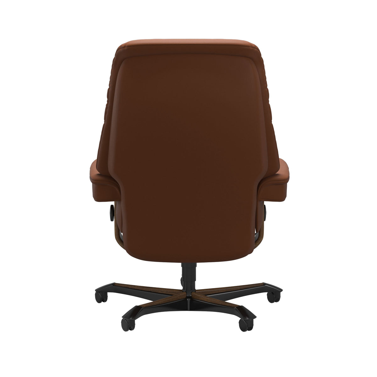 Sunrise - Office Chair - Paloma New cognac - Teak Wood