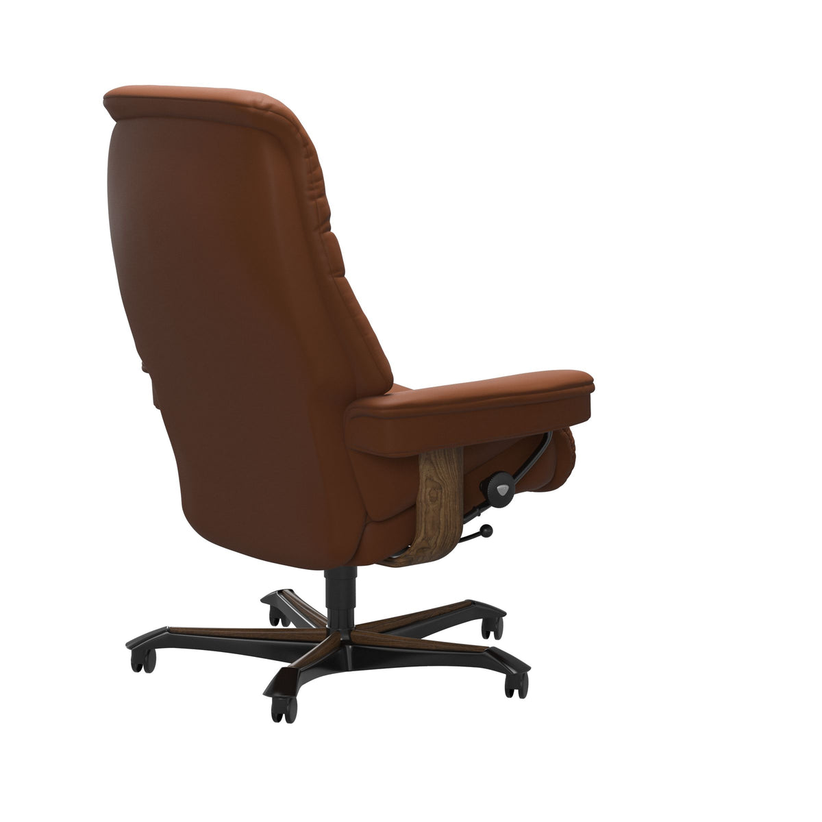 Sunrise - Office Chair - Paloma New cognac - Teak Wood