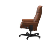 Sunrise - Office Chair - Paloma New cognac - Black Wood