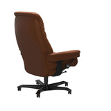 Sunrise - Office Chair - Paloma New cognac - Black Wood