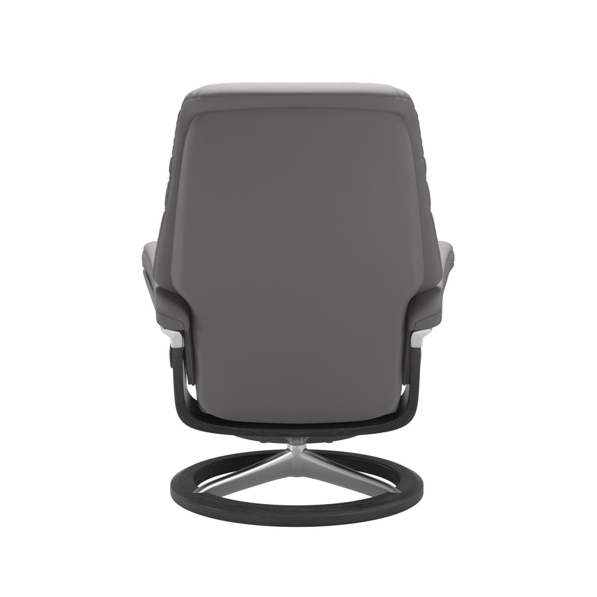 Sunrise Recliner - Signature Base - Paloma Silver Grey - Grey Wood