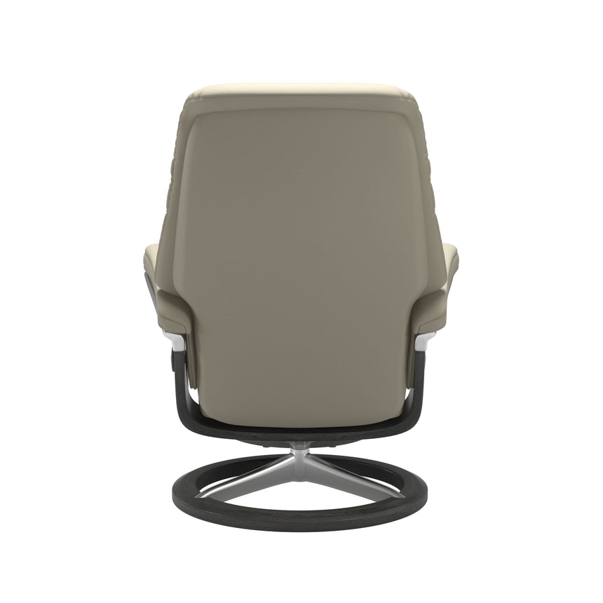 Sunrise Recliner - Signature Base - Paloma Light Grey - Grey Wood