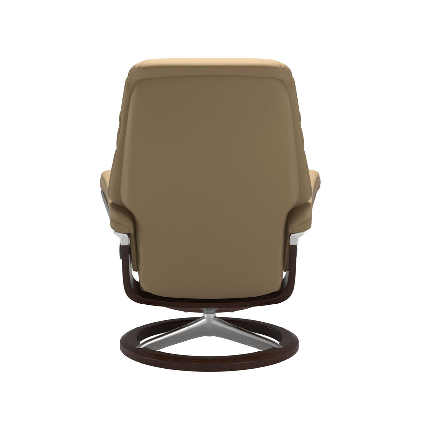 Sunrise Recliner - Signature Base - Paloma Sand - Brown Wood