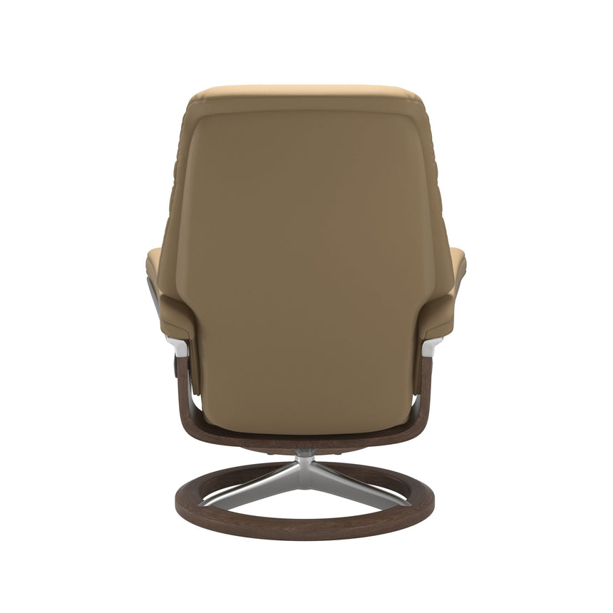 Sunrise Recliner - Signature Base - Paloma Sand - Walnut Wood