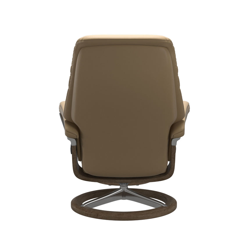 Sunrise Recliner - Signature Base - Paloma Sand - Smoked Oak Wood