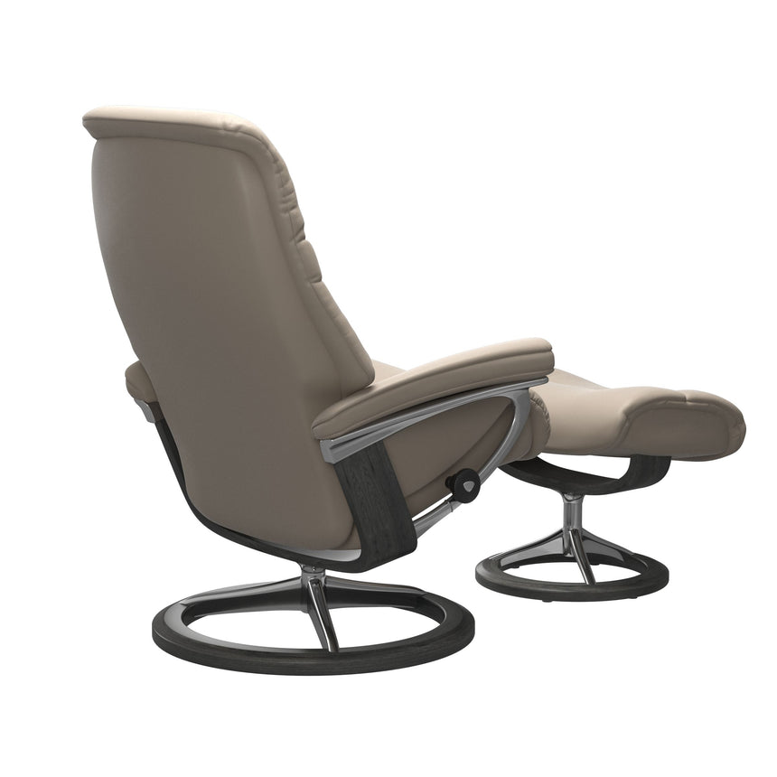 Sunrise Recliner - Signature Base - Paloma Mushroom - Grey Wood