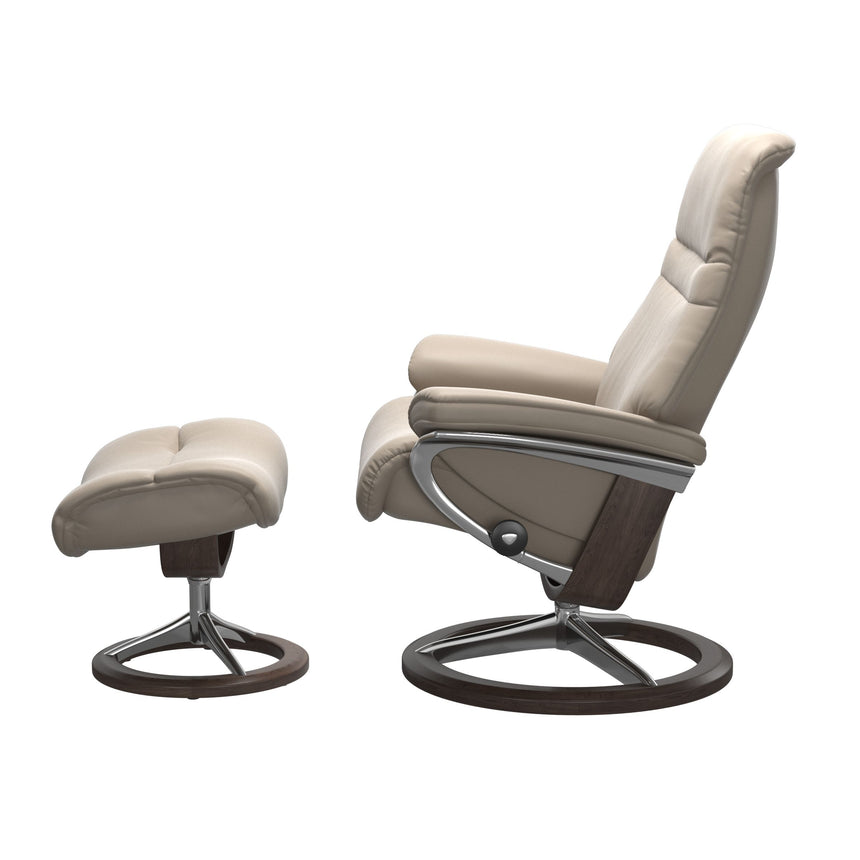 Sunrise Recliner - Signature Base - Paloma Mushroom - Wenge Wood