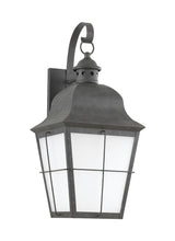 One Light Outdoor Wall Lantern — 21.00", Frosted Seeded