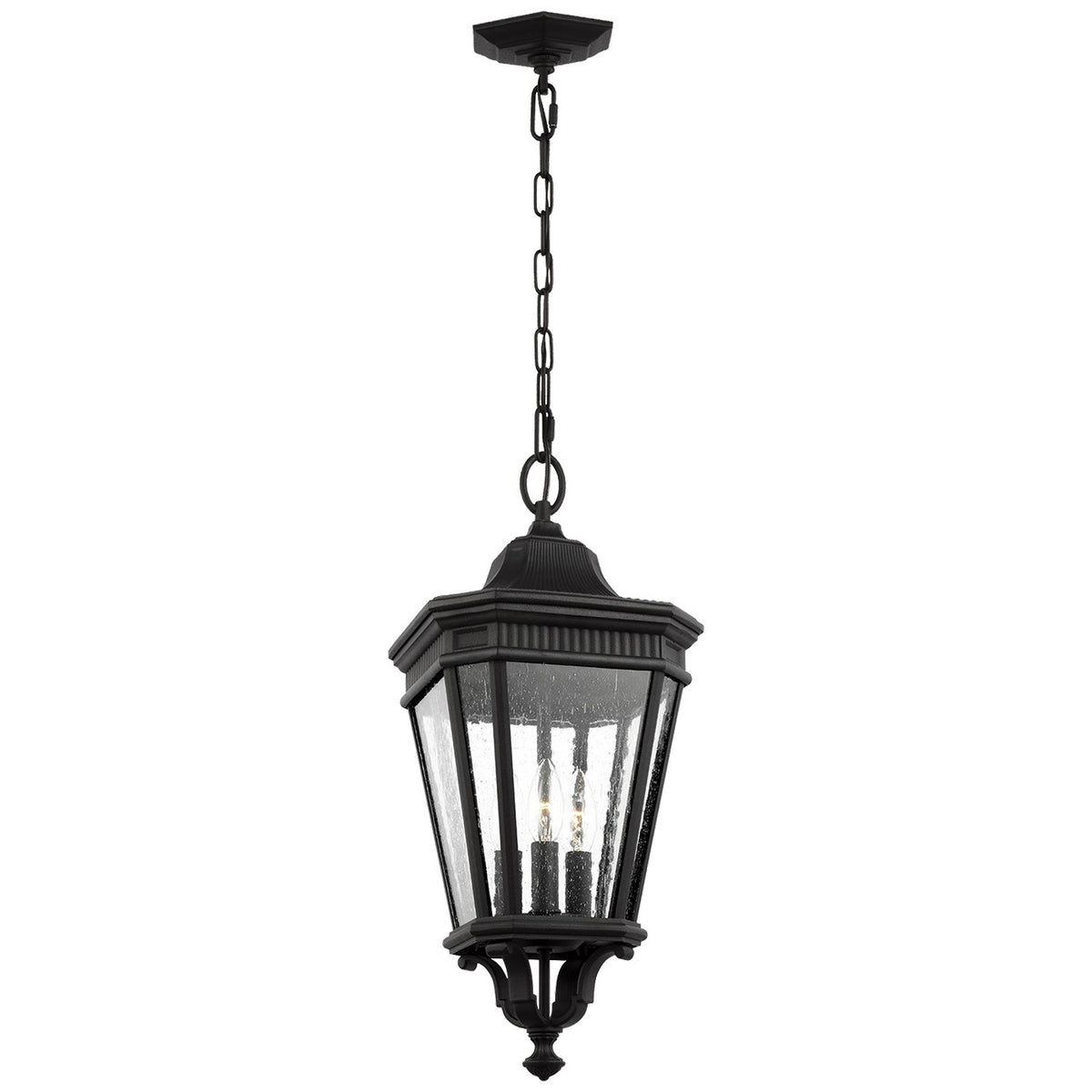 Three Light Hanging Lantern — 21.50"