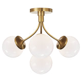 Prescott Four Light Semi Flush Mount