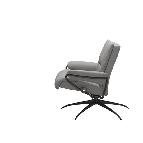 Tokyo Recliner - Low Back - Paloma Silver Grey - Matte Black