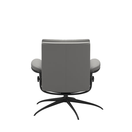 Tokyo Recliner - Low Back - Paloma Silver Grey - Matte Black